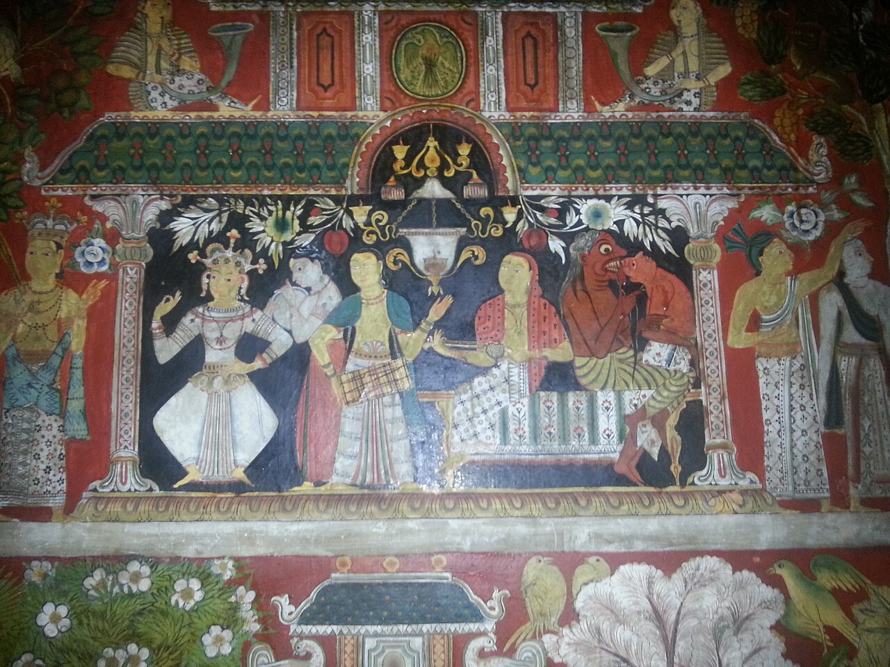 Paintings at Mulkirigala temple