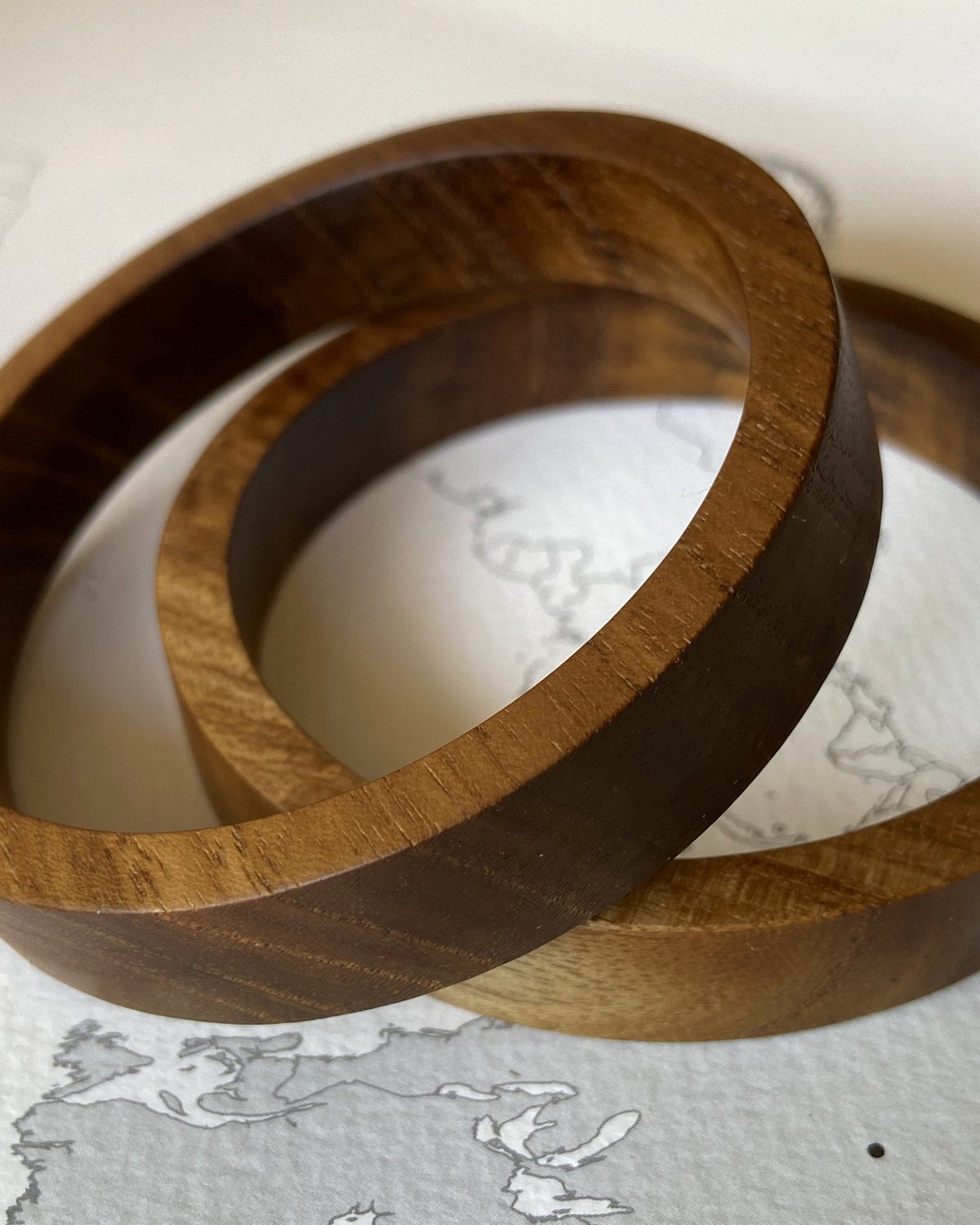Flat Teak Bangle (South Coast)