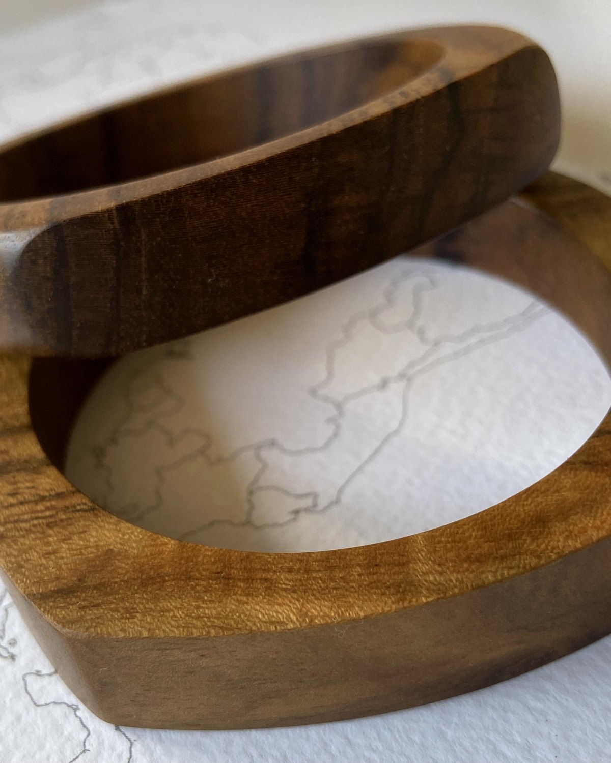 Teardrop Teak Bangle (Signature)